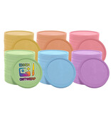 CombiCraft Kleurenmix bedrukte munten gerecycled plastic 29mm - 108 stuks