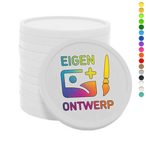 Bedrukte munten plastic Ø38mm - 1000 stuks