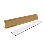 Bureau naambordje Dex 178x34mm goud - per stuk
