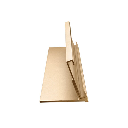 Bureau naambordje Dex 178x34mm goud - per stuk