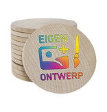 CombiCraft Houten munten Ø50mm met jouw eigen ontwerp - per 100 stuks