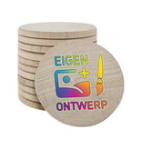 CombiCraft Houten munten Ø37mm met jouw eigen ontwerp - per 100 stuks