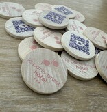 CombiCraft Houten munten Ø37mm met jouw eigen ontwerp - per 100 stuks