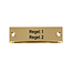 CombiCraft Messing naamplaatje 60x20mm met gravering - per stuk