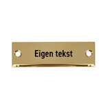 CombiCraft Messing naamplaatje 60x20mm met gravering - per stuk
