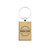 CombiCraft Bedrukte houten sleutelhanger middelgroot rechthoek met logo
