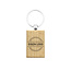 CombiCraft Houten sleutelhanger middelgroot rechthoek met logo 30x43mm - per 1 stuk