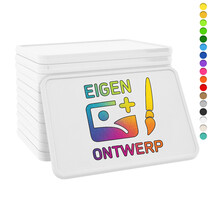 Bedrukte munten plastic 50x35mm - 100 stuks