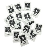 CombiCraft Witte plastic rechthoek munten 50 x 35 mm met jouw eigen ontwerp - per 100 stuks