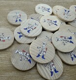 CombiCraft Houten munten Ø29mm met jouw eigen ontwerp - per 100 stuks