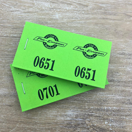 CombiCraft Nummer loten met eigen logo - per 1000 nummers