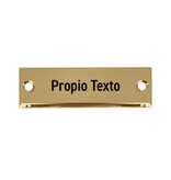 CombiCraft Messing naamplaatje 60x20mm met gravering - per stuk