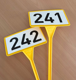 CombiCraft Kunststof plaatetiket 450x160mm met knik - per 10 stuks