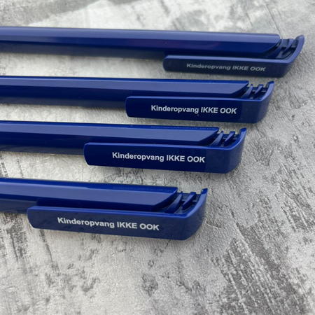 CombiCraft Blauwe pennen bedrukt met eigen tekst - 10 stuks