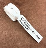 CombiCraft HDPE sleufetiketten 215x35mm met eigen ontwerp wit - 100 etiketten