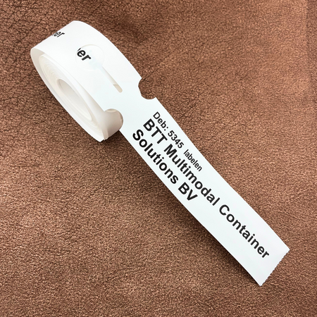 CombiCraft HDPE sleufetiketten 215x35mm met eigen ontwerp wit - 100 etiketten