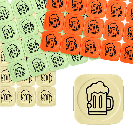 CombiCraft Plastic breekmunten bierpul - 100 stuks