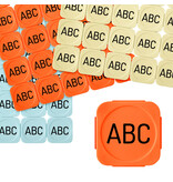 CombiCraft Plastic breekmunten met letters - 100 stuks