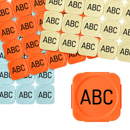 CombiCraft Plastic breekmunten met letters - 100 stuks