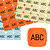 CombiCraft Plastic breekmunten letters - 100 stuks