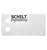 Restpartij HTP polyester sleufetiketten 177,8x85mm met opdruk - per 650 labels