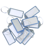 Restpartij openklapbare sleutellabels blauw - 41 stuks