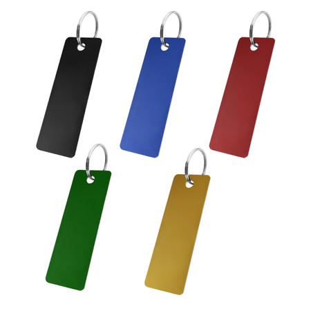 CombiCraft Aluminium sleutellabel 70x25mm met telefoonnummer - per stuk