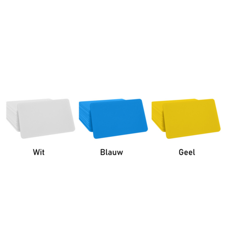 CombiCraft Plastic bedrukte rechthoek munten met jouw eigen ontwerp 65x43mm