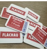 CombiCraft Plastic bedrukte rechthoek munten met jouw eigen ontwerp 65x43mm