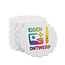 CombiCraft Witte golvende plastic munten Ø38mm met jouw eigen ontwerp - per 100 stuks