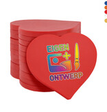 CombiCraft Hartje plastic munten 40x40mm met jouw eigen ontwerp - per 100 stuks