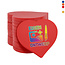CombiCraft Hartje plastic munten 40x40mm met jouw eigen ontwerp - per 100 stuks