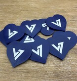 CombiCraft Hartje plastic munten 40x40mm met jouw eigen ontwerp - per 100 stuks
