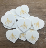 CombiCraft Hartje plastic munten 40x40mm met jouw eigen ontwerp - per 100 stuks