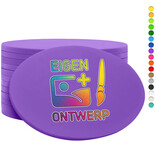 CombiCraft Plastic bedrukte ovaal munten met jouw eigen ontwerp 55x35mm vanaf 3000 stuks - per 1000 stuks