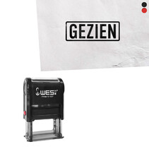 Stempel 27x10mm Gezien