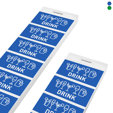 CombiCraft Consumptiebonnen met drankiconen op strip - per 1000 bonnen