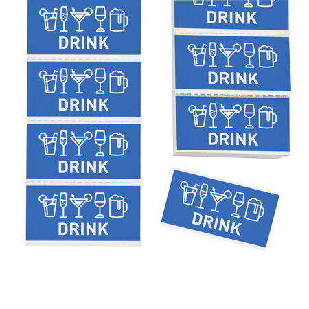 CombiCraft Consumptiebonnen met drankiconen op strip - per 1000 bonnen
