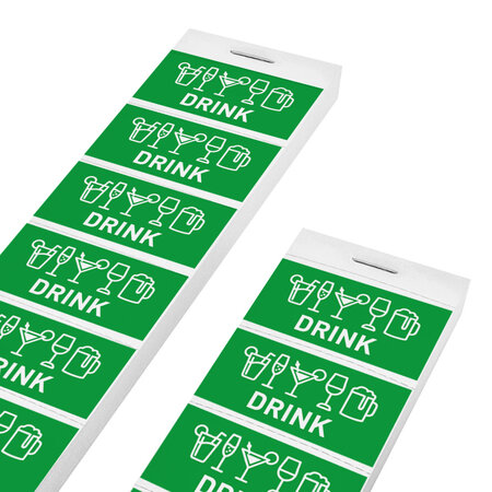 CombiCraft Consumptiebonnen met drankiconen op strip - per 1000 bonnen