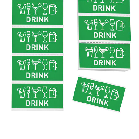 CombiCraft Consumptiebonnen met drankiconen op strip - per 1000 bonnen