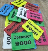 CombiCraft Plastic rechthoek munten 50x35mm met jouw eigen ontwerp - per 100 stuks