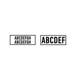 CombiCraft Stempel 27x10mm met tekst - per stuk
