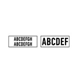 CombiCraft Stempel 47x18mm met tekst - per stuk