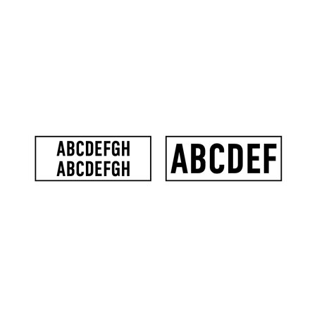 CombiCraft Stempel 47x18mm met tekst - per stuk