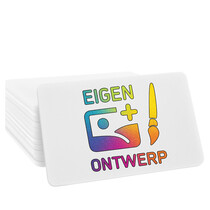 Bedrukte munten plastic 64x42mm - 100 stuks