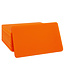 Restpartij: Blanco oranje plastic munten 64x42mm - 61 stuks