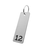 CombiCraft Aluminium nummerplaatje 25x70mm - per stuk