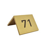 CombiCraft Aluminium tafelnummer Fortis 50x40mm goud - per stuk
