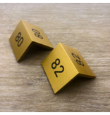 CombiCraft Aluminium tafelnummer Fortis 50x40mm goud - per stuk