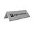 CombiCraft Aluminium tafelbordje Fortis 100x40mm zilver